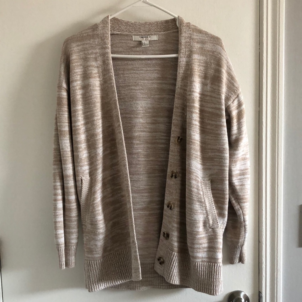 Forever 21 Contemporary Button Cardigan